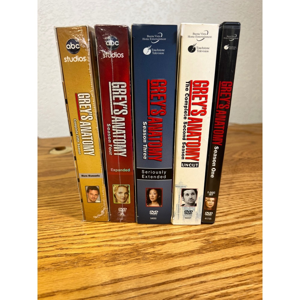 Greys Anatomy DVD Seasons 1-5 Bundle Set Seasons 4 & 5 Factory Sealed
